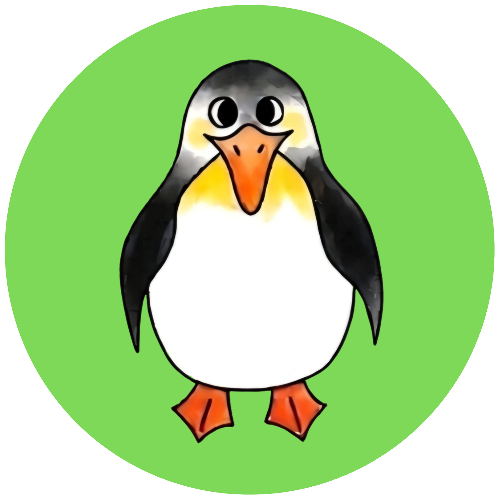 Logo der Pinguingruppe, ein kleiner Pinguin